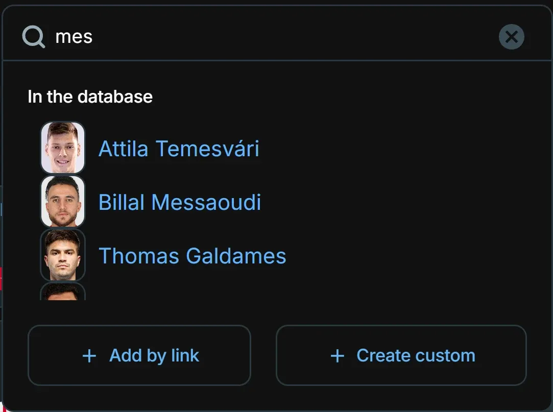 Player Search